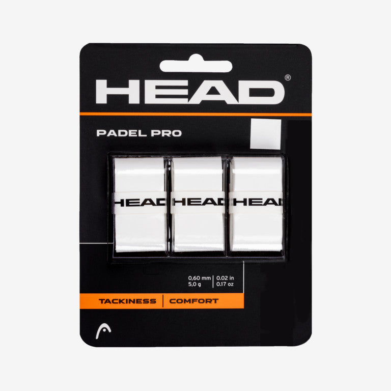Head Padel Pro White Overgrip 3-Pack